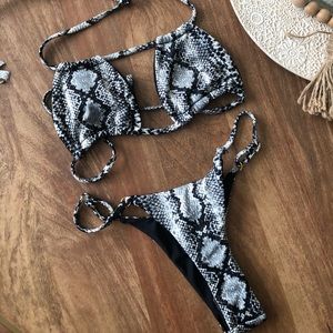 Snake skin bikini